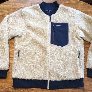 Patagonia Classic/Retro Full Zip Fleece Bomber Jacket, Size Medium